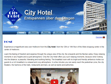Tablet Screenshot of city-hotel.de